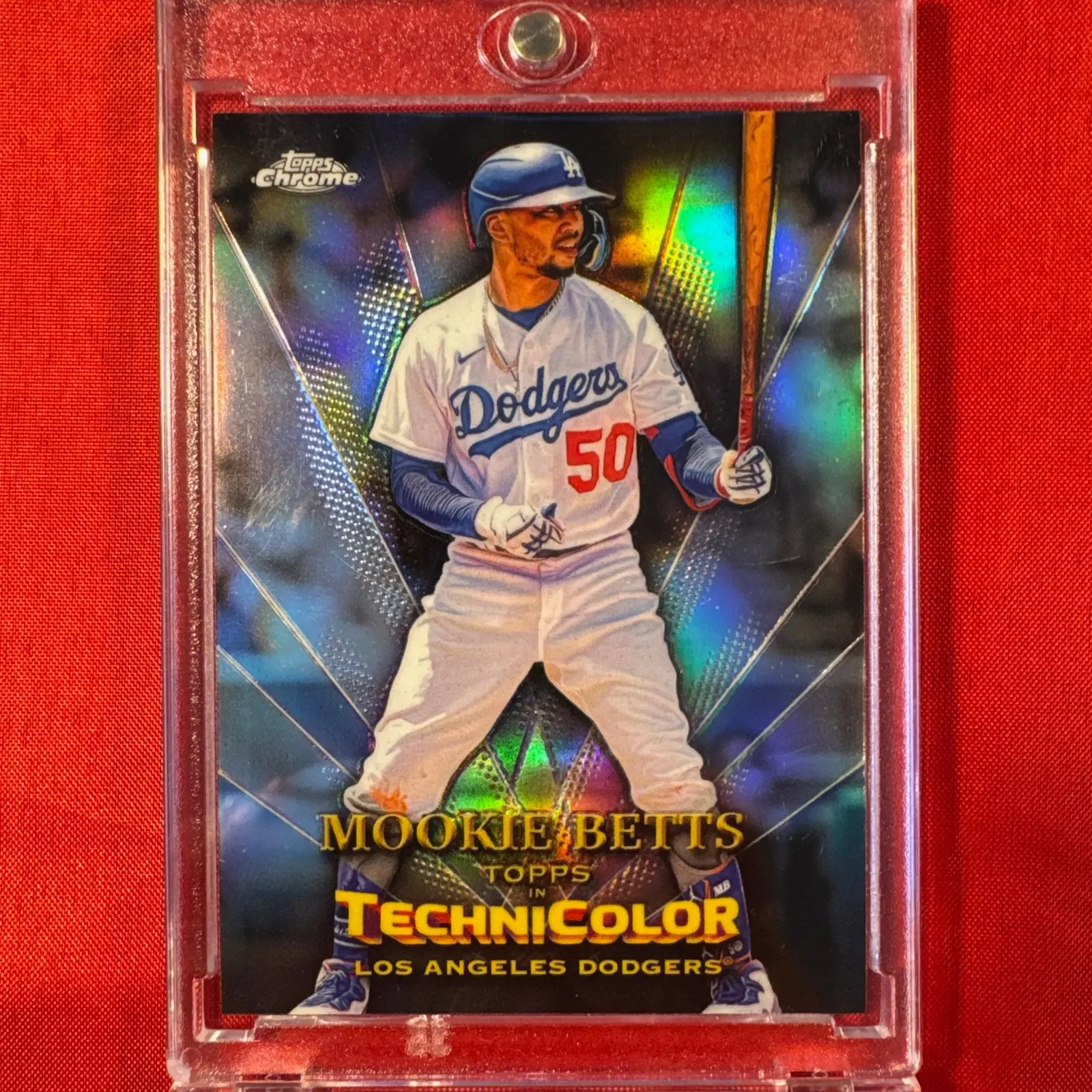 2023 TOPPS CHROME IN TECHNICOLOR #TT-22-MOOKIE BETTS- Los Angeles Dodgers