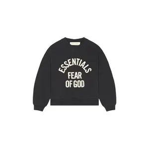 Fear of God ESSENTIALS Kids Campus 90's Crewneck Sweatshirt in Faded Black