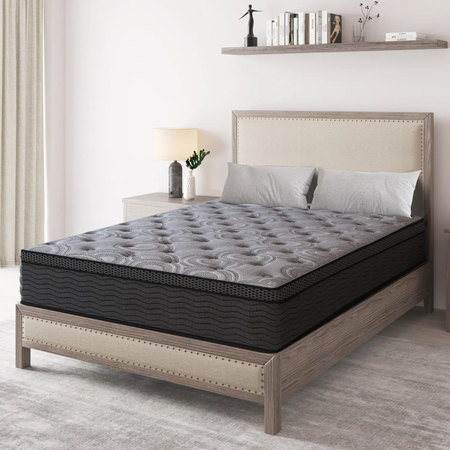 Duchess 9 /12/14 Inch Gel Memory Foam Mattress Twin Full Queen King Bed Hybrid Spring Mattress In A Box Medium Firm