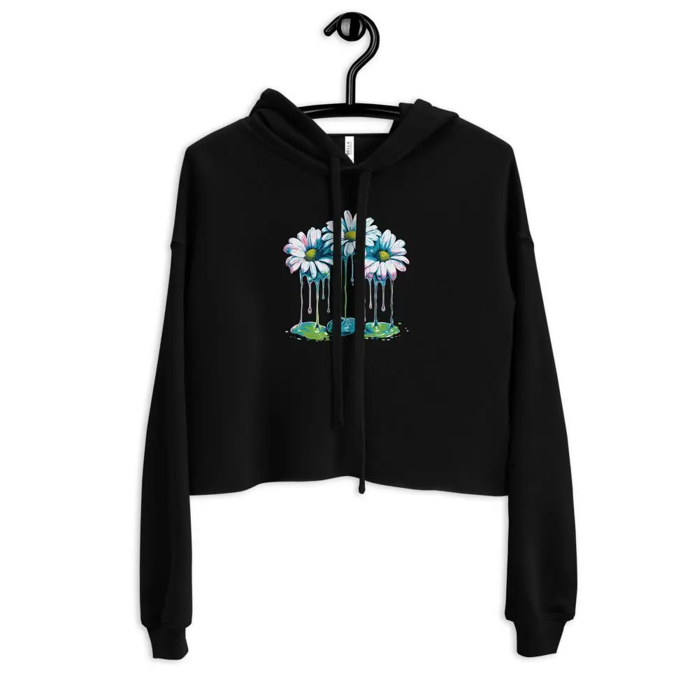 3 Daisy Crop Hoodie