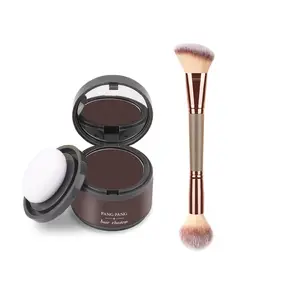 Waterproof Hairline Shadow Powder, Professional Root Coverage Tool, Instant Gray & Scalp Concealer, Compact Hair Makeup for Thinning Hair, 24H Long-Wear Formula