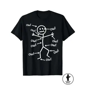 Humorous Chronic Pain Awareness T Shirt for Summer Casual Wear Round Neck Short Sleeve Machine Washable Everyday Top