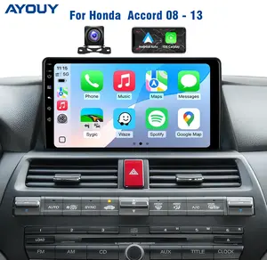 5G WiFi Car Audio Stereo for Honda Accord 2008-2013, 10.2 Inch IPS HD Touch Screen Radio with Wireless CarPlay, Android Auto, GPS, FM, SWC, Bluetooth, 1080P Backup Camera