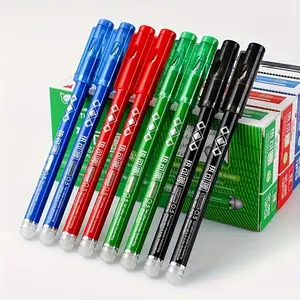 8-Pack Medium Tip Erasable Pencils, 0.7mm, High-Quality, Large Capacity, Water-Based Ink, Durable Plastic, Neutral Color, Business, Office, Writing, Learning