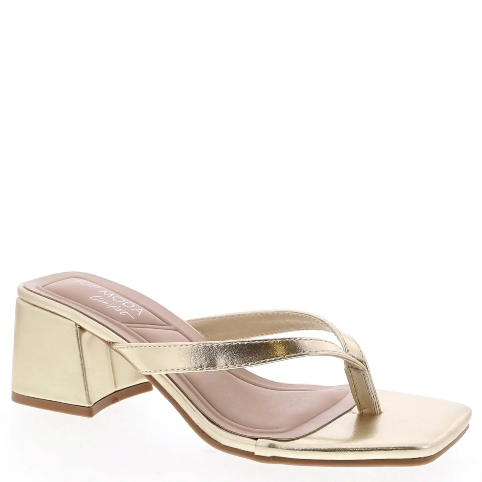 SALLY BLOCK HEEL MULES - GOLD SALLY BLOCK HEEL MULES - GOLD