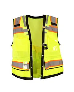 Hi-Vis Hydration Safety Vest — ANSI Class 2 with Integrated 1L Reservoir & Drinking Tube