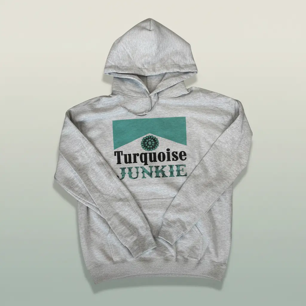 Turquoise Junkie Hoodie, Western Graphic Tee, Cowboy Sweatshirt, Retro Rodeo Shirt, Country Concert Tee, Western Outfit