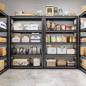 Heavy Duty Garage Storage Shelf 59.06"H×31.5"W×11.81"D 1360.78KG Capacity, 3/4/5 Tier Boltless Metal Rack for Warehouse & Shed