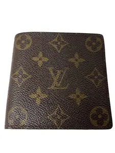 Pre-owned Louis Vuitton Leather Wallet Monogram Marco Wallet