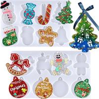 Christmas Pattern Keychain Mold