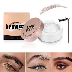 Soap Brows Kit,1Pc/Set Eyebrow Freeze Styling Wax,Waterproof Long-lasting Eyebrows Enhancer Shaping Clear Tint Gel, Eye Brow Makeup Balm Pomade Cosmetics (1pc 02#)