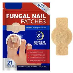 Fungal Nail Patches, 21pcs/box Nail Health Care Patches, Nail Fungus Care Patches, Suitable for Solving Fungal Nails and Other Nail Problems, Nail Supplies, Daily Care Nails Kit Set, Nail Tech Supplies
