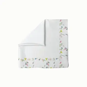 Framed in Florals White Head Scarf