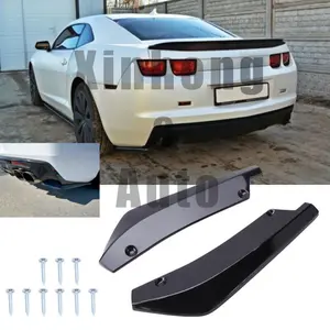 For Chevy Camaro  Rear Bumper Corner Lip Splitter Diffuser Body Kit Gloss Black