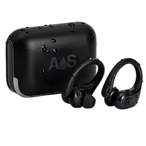 Showerbuds Neo IPX7 Waterproof Earbuds with Noise Cancellation for Bold Sound and Secure Fit Ergonomic Hook Design