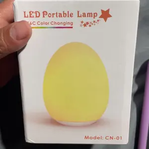 Night Light for Kids, Egg Light for Nursery with 7 RGB Colors Changeable & Stepless Dimming, Rechargeable Tap Light  & Touch Control - Baby items|TikTokShopNewYearPicks