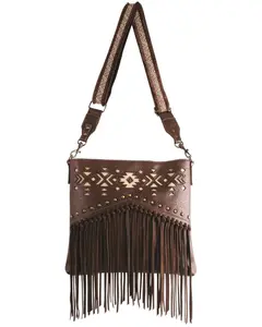 Justin Women's Southwestern Inlay Fringe Purse - 2521201012