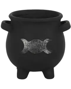 Triple Moon Cauldron Planter Pot