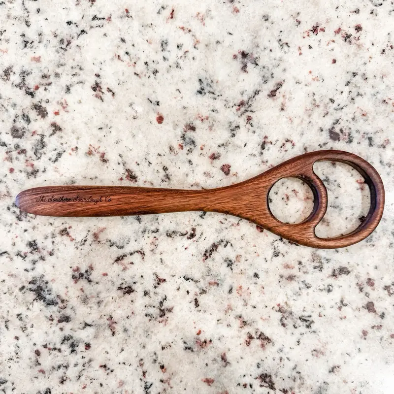 Black Walnut Bread Whisk | 12” Sourdough Dough Mixer