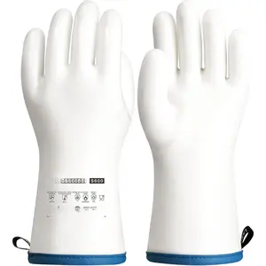Liquid  Gloves, Heat Resistant Oven Gloves with Fingers,  Grade, , White, Large