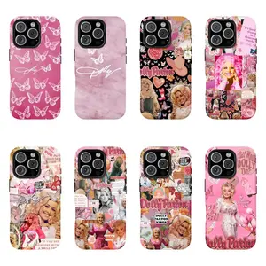 Dolly Parton Vintage princess Collage Phone Case Pink Phone Case, Cute Slim Phone Case, Tech Accessories, Trendy iPhone Gift for Her