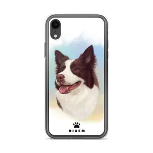 Border Collie Dog illustration iPhone Cases
