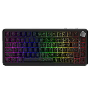 AJAZZ 75% layout AK820 MAX esports game specific magnetic axis mechanical keyboard HE wired high-precision full key hot swappable adjustable trigger RGB DIY suitable for office and esports games FPS game players essential