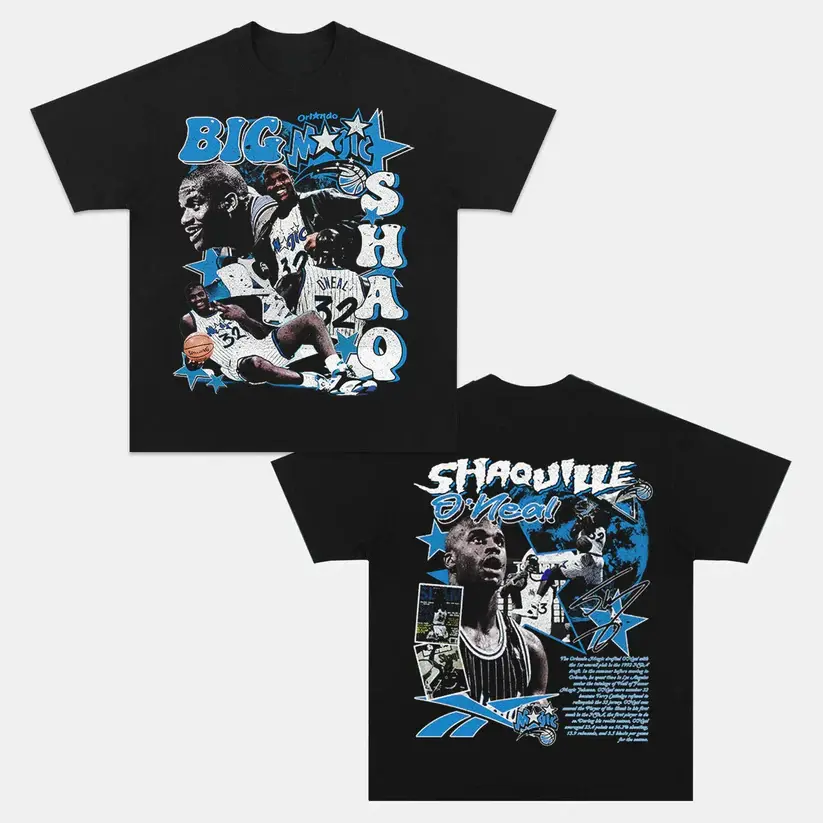 SHAQ T-Shirt, Unisex Streetwear for Men & Women, Basketball Streetwear Shirt Menswear Womenswear
