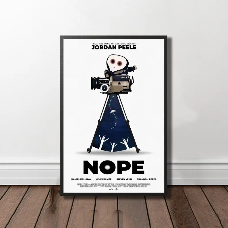 Nope Movie Poster,Film Fan Collectibles,Vintage Movie Poster,Home Decor,Wall Art,Poster Gifts