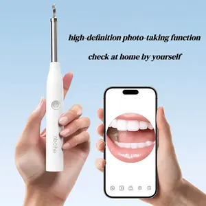 Yibohe Oral Inspection Camera – Tonsil Stone Check & Oral Care Tool with Light, WiFi for iOS/Android, 5 Tips, Rechargeable Home Care Kit
