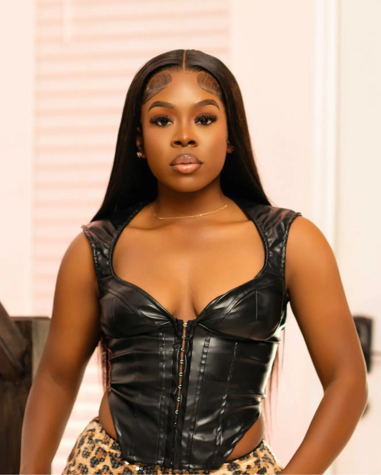 Leather Corset Top