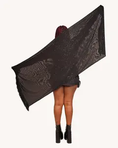 Holo Star Tassel Pashmina