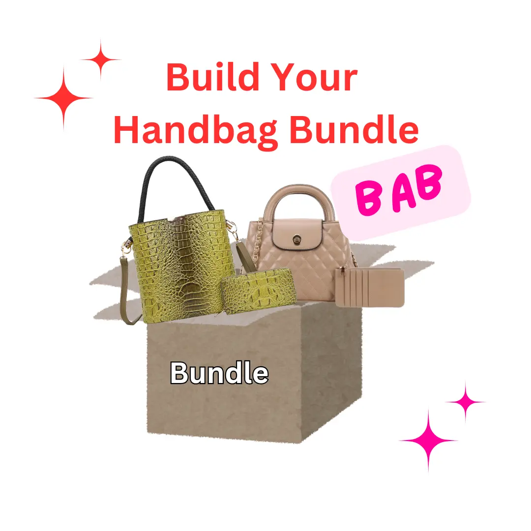 Women's Handbag Bundle - Customized Selection of Casual & Formal Totes, Proprietary Design for Work to Weekend Style with Interior Zip Pocket
