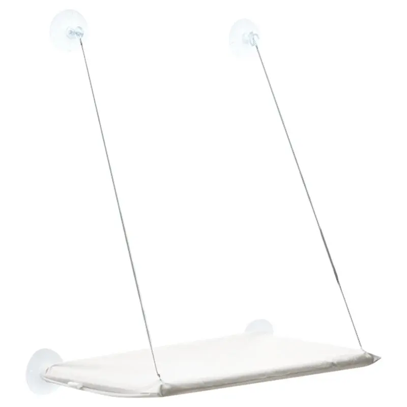 Ultra-Soft Cat Window Hammock Bed - Cozy Cloud-Like Perch for Feline Naptime - Securely Mounted, Perfect Space-Saving B