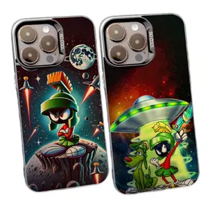 M-Marvin The M-Martian Phone Cases For iPhone 17 Promax Pro Air 16 Plus 15 14 13 12 11 Anti Fall Black Matte Hard Cover Gift For Birthday