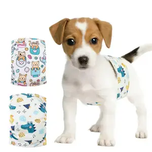 2 Pc Soft Reusable Dog Diapers, Comfortable and Durable Pet Nappies, Easy to Clean and Dispose, Ideal for Daily Use