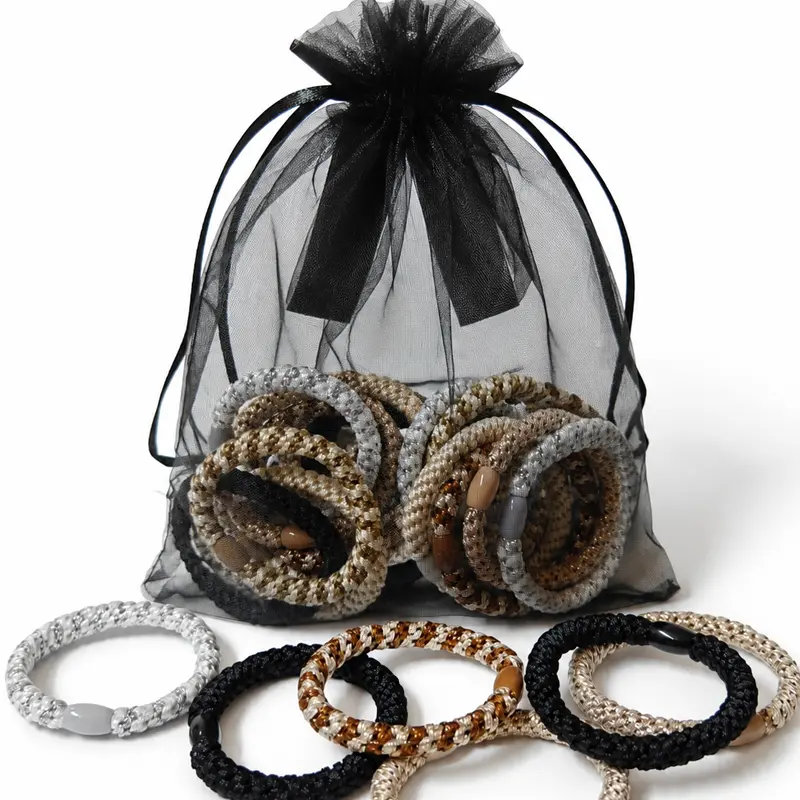 bulk hair tie  ,   silk hair tie ,  stretchy hair ties  ,   Fashion hair scrunchie, high-elasticity elastic hair tie, 20 PCS -headband, hair rope, high-elasticity sports hair scrunchie, ponytail scrunchie, thick hair accessory for securing hair,