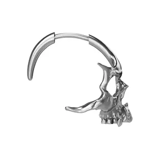SKULL HOOP EARRINGS