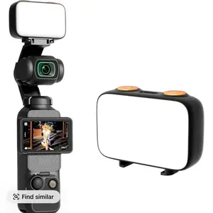 LED Fill Light for DJI OSMO Pocket 3 Camera, 800mAh Rechargeable Portable Vlogging Kit Accessory, 6500K & 3 Adjustable Color Temperatures Levels for Vlog Video Recording & Portable Use