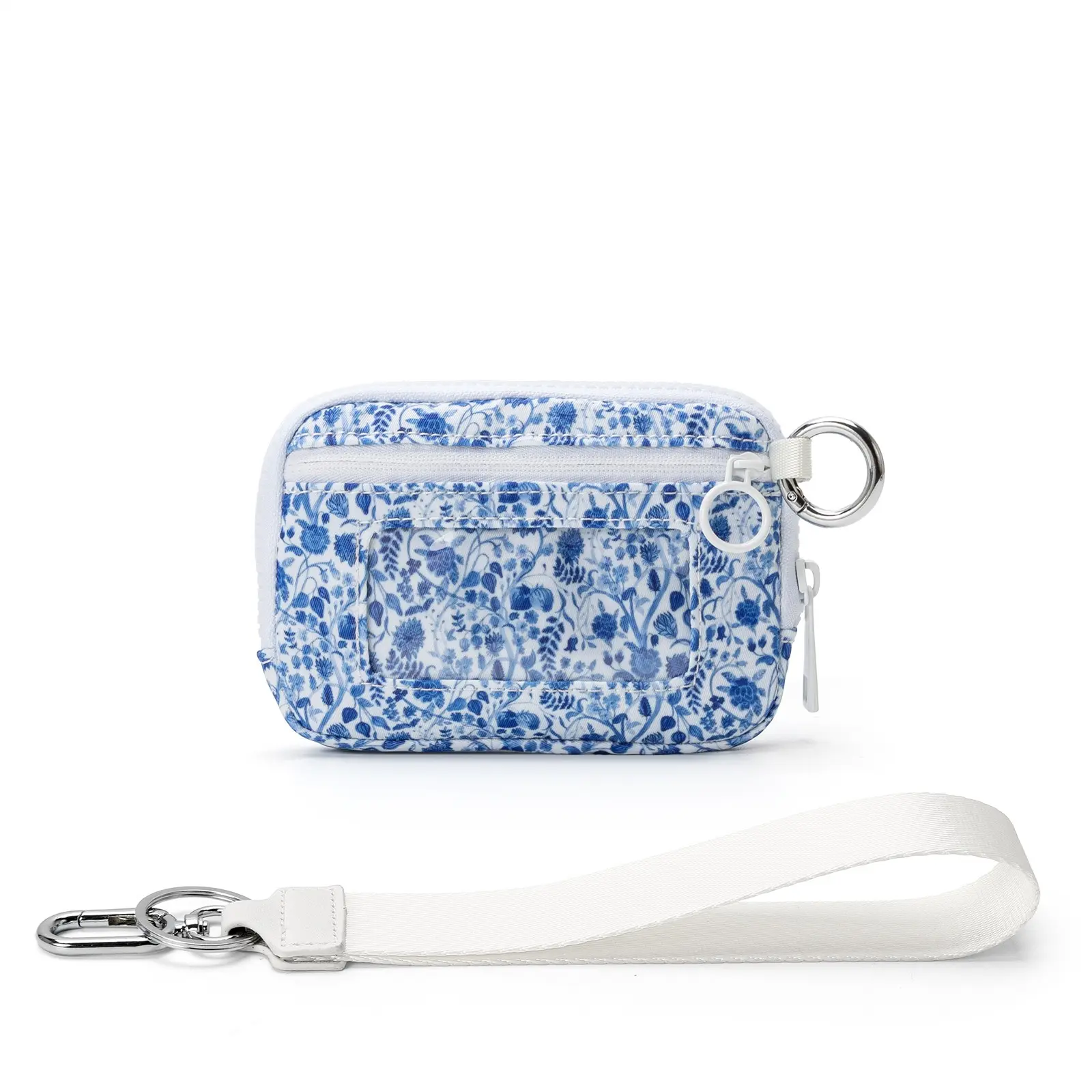blue floral print