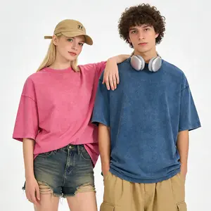 Oversize Unisex Washed T-Shirt for Women and Men's Unisex Fit Batik Cotton Oversize Streetwear Menswear  Super Soft Pre-Shrunk