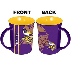 Football Fan Shop MemoryCo Officially Licensed NFL 15oz Reflective Mug - Vikings
