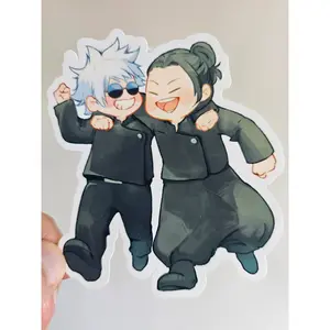 Gojo and Geto Fridge Magnet, JJK Magnets, Anime Fans Gift