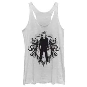 Women's Harry Potter Draco Malfoy Splatter Print Racerback Tank Top