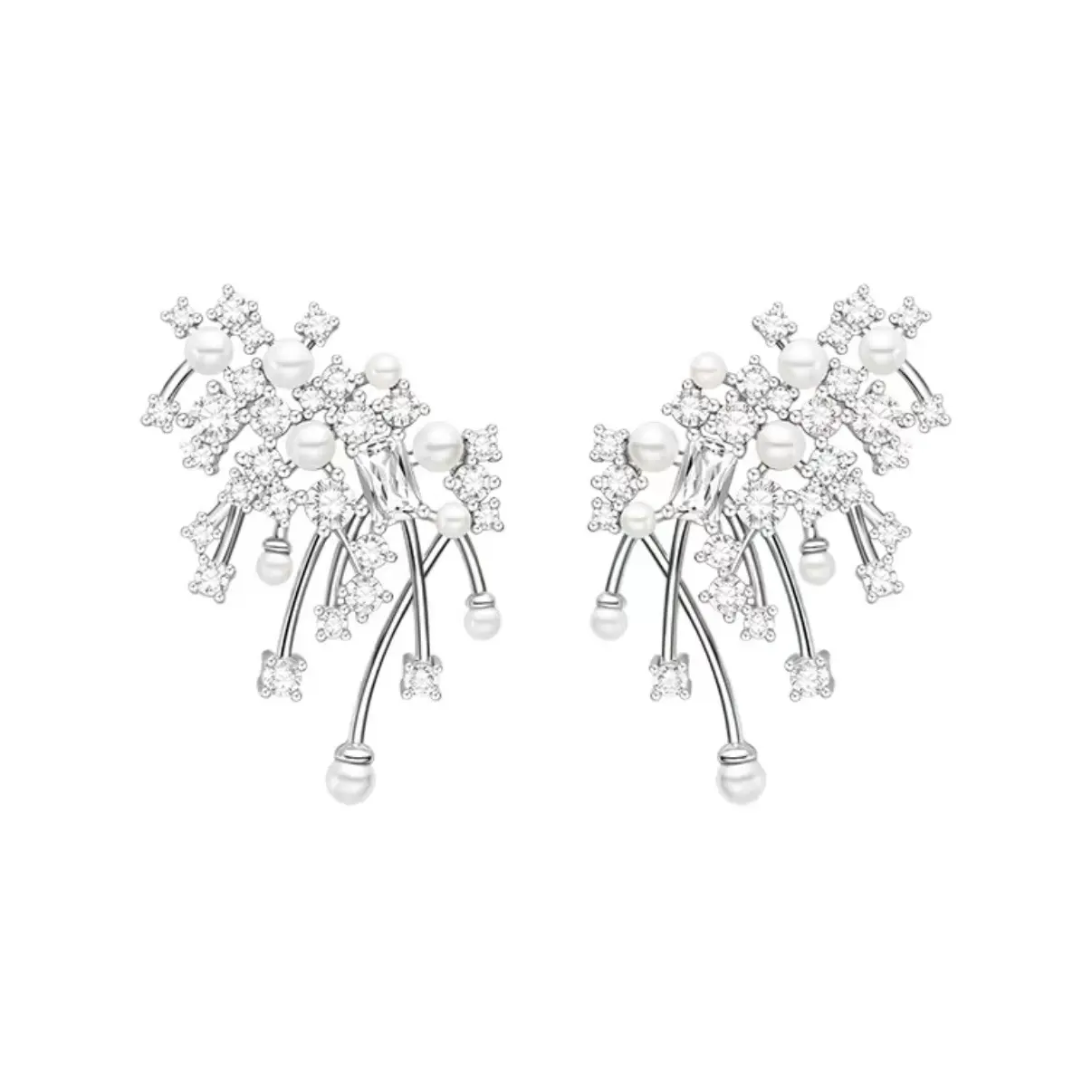 Designer Shiny Nebula Earrings, Dainty Sparkling Luxury Elegant Jewelry for Women