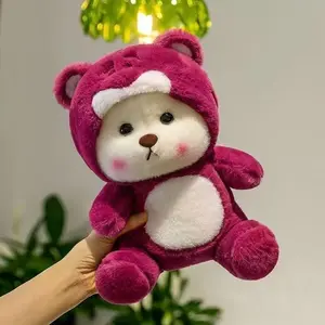 Lina beer Adorable New Deformed Plush Doll – Soft Huggable Cloth Toy with Removable Hat – Cute Valentine’s Day Gift for Girls