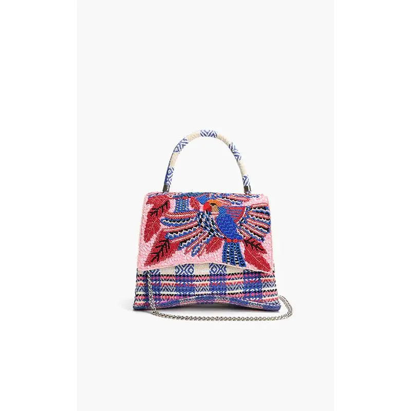 America And Beyond Parrot Palette Foliage Top Handle Bag