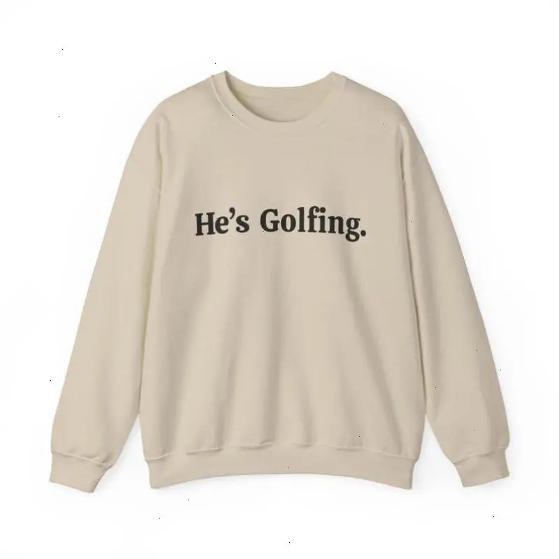Funny Golf Sweatshirt for Men, Perfect Husband Gift, Casual Long Sleeve Top for Golfing, Humorous Graphic Design for Daily Wear