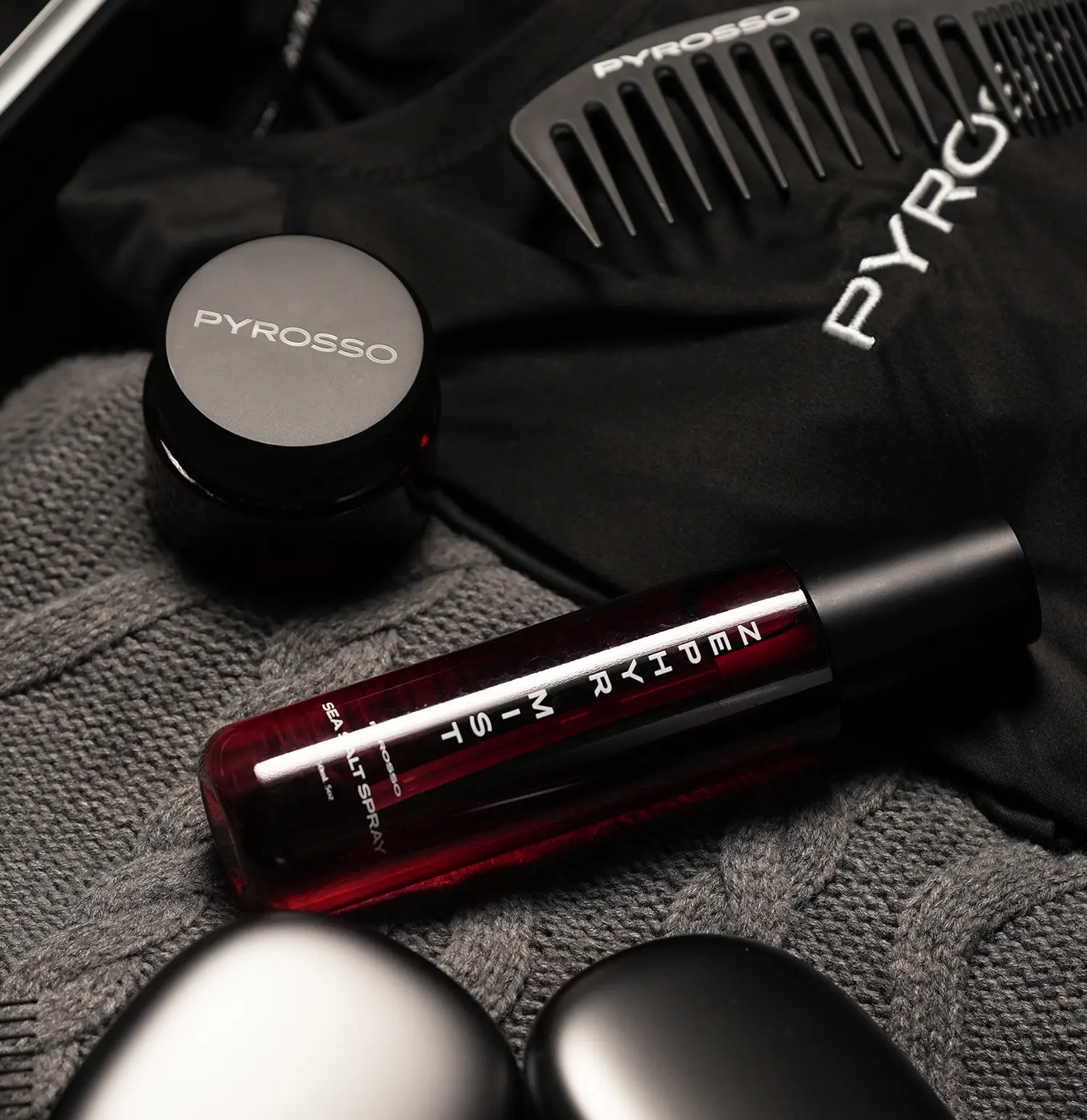 Pyrosso Texture Duo - Zephyr Sea Salt Spray & Komodo Hair Clay
