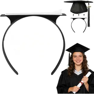 Graduation Cap Headband Insert, Firm Anti-Fall Hair Bands for Grad Cap, Secures Graduation Hat & Keeps Hairstyle, Grad Hat Accessories for Graduates Students Girls Women